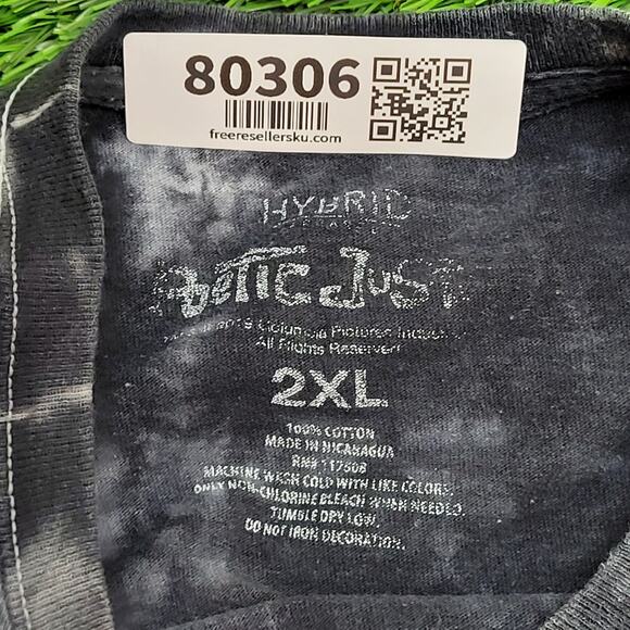 2PAC Tupac-Shakur Tie-Dye Shirt Womens 2XL 24x27 Gray - Picture 6 of 12